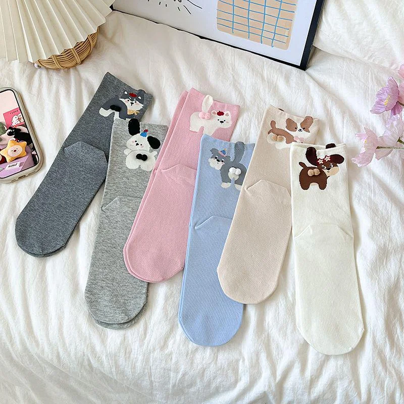 Playful Puppy Crew Socks
