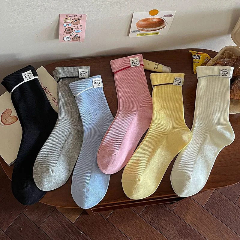 Korean Style Basic Crew Socks
